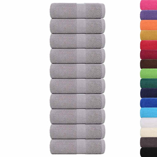 vidaXL Wash Towels "FROGN" 10 pcs Grey 30x30 cm 360 gsm