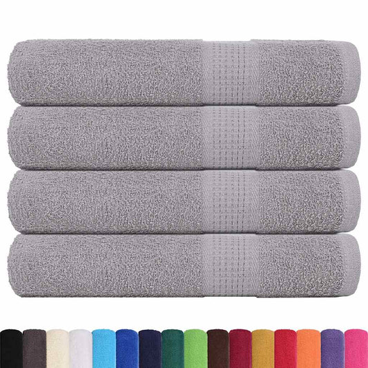 vidaXL Sauna Towels "FROGN" 4 pcs Grey 80x200 cm 360 gsm