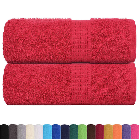 vidaXL Wash Towels "FROGN" 2 pcs Red 30x30 cm 360 gsm
