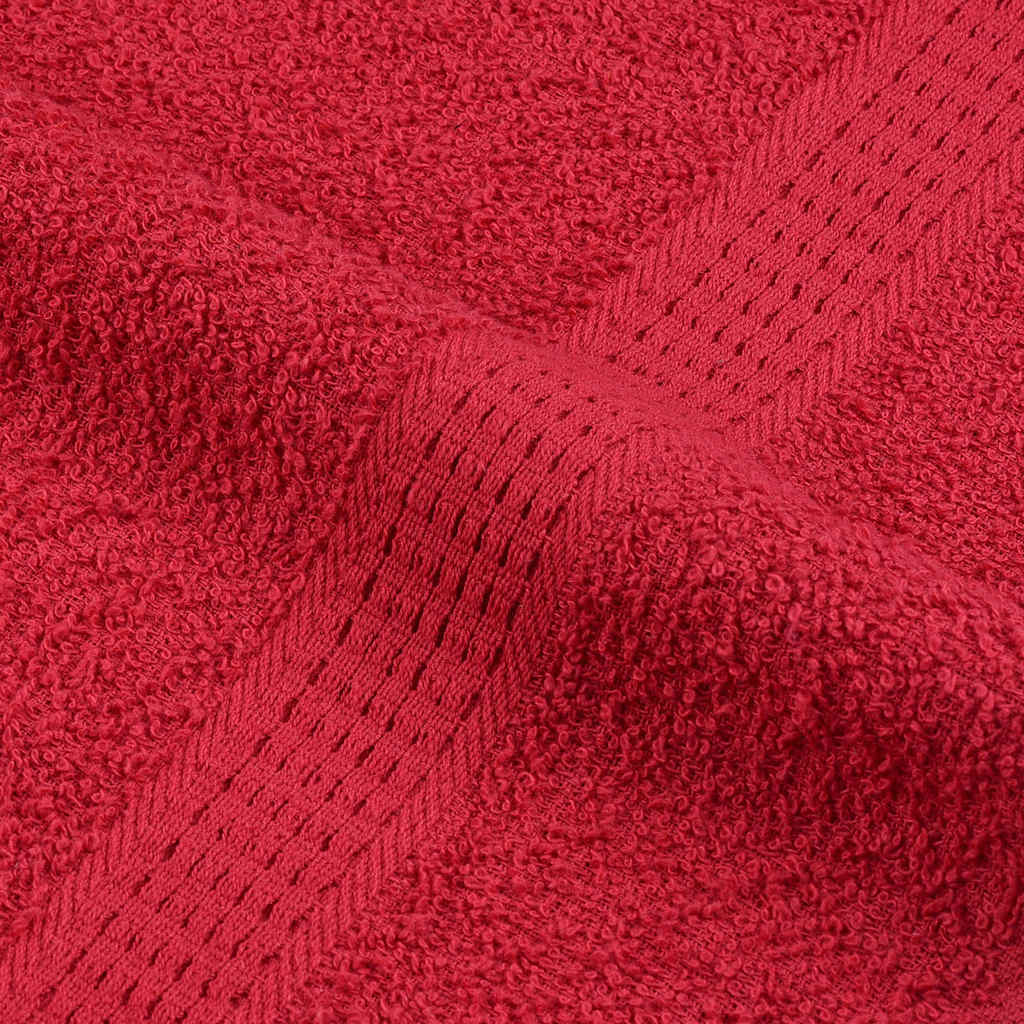 vidaXL Towels "FROGN" 10 pcs Red 100x200 cm 360 gsm