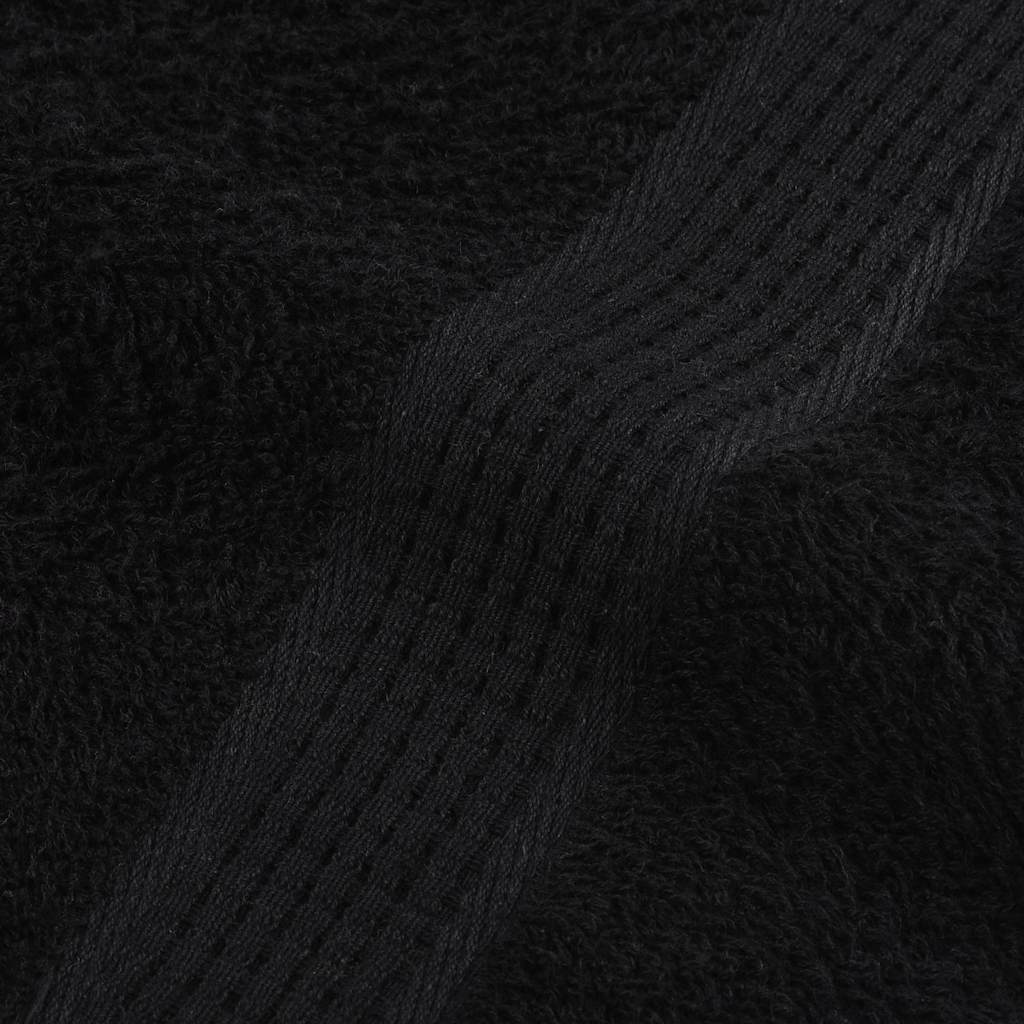 vidaXL Shower Towels "FROGN" 4 pcs Black 70x140 cm 360 gsm