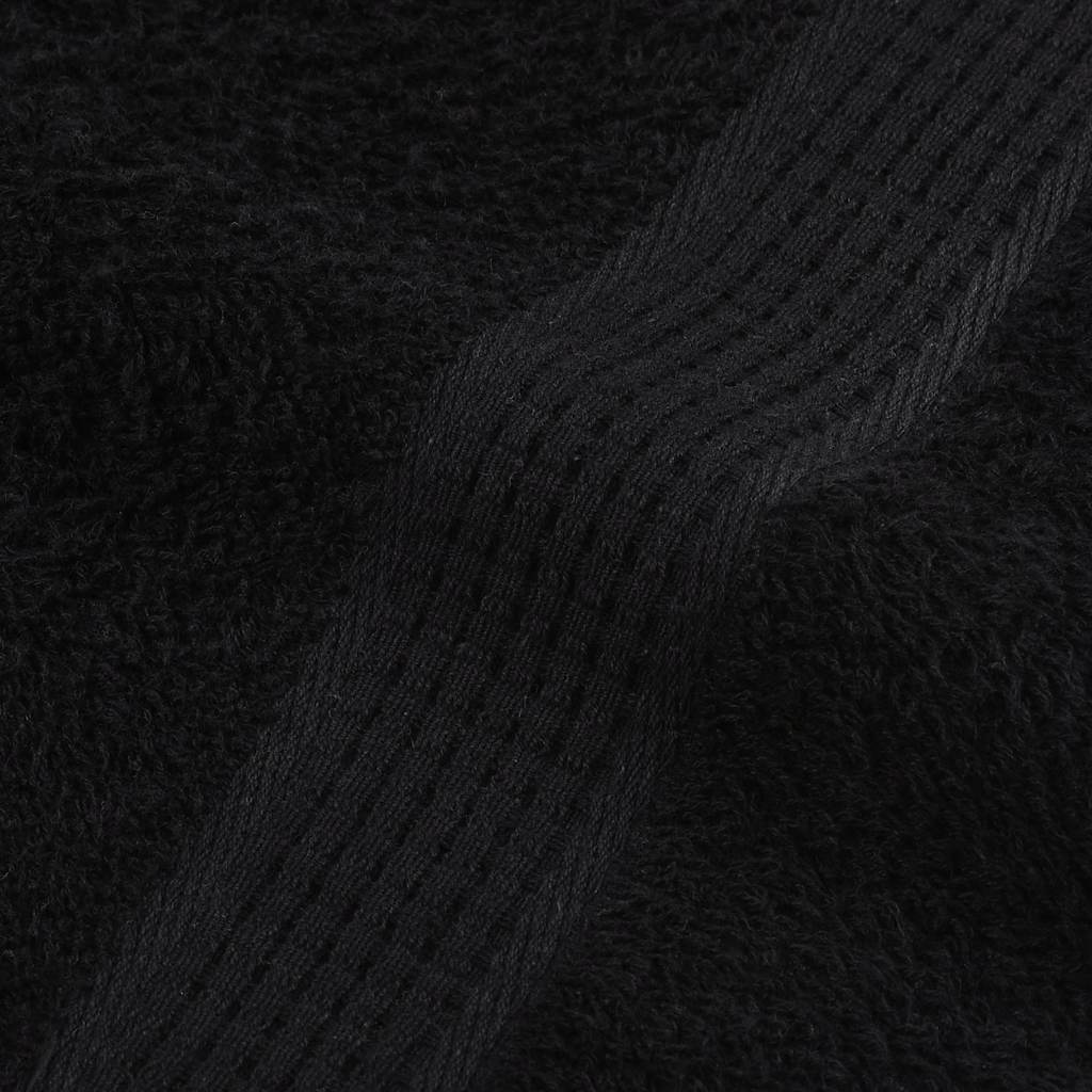 vidaXL Towels "FROGN" 2 pcs Black 100x200 cm 360 gsm