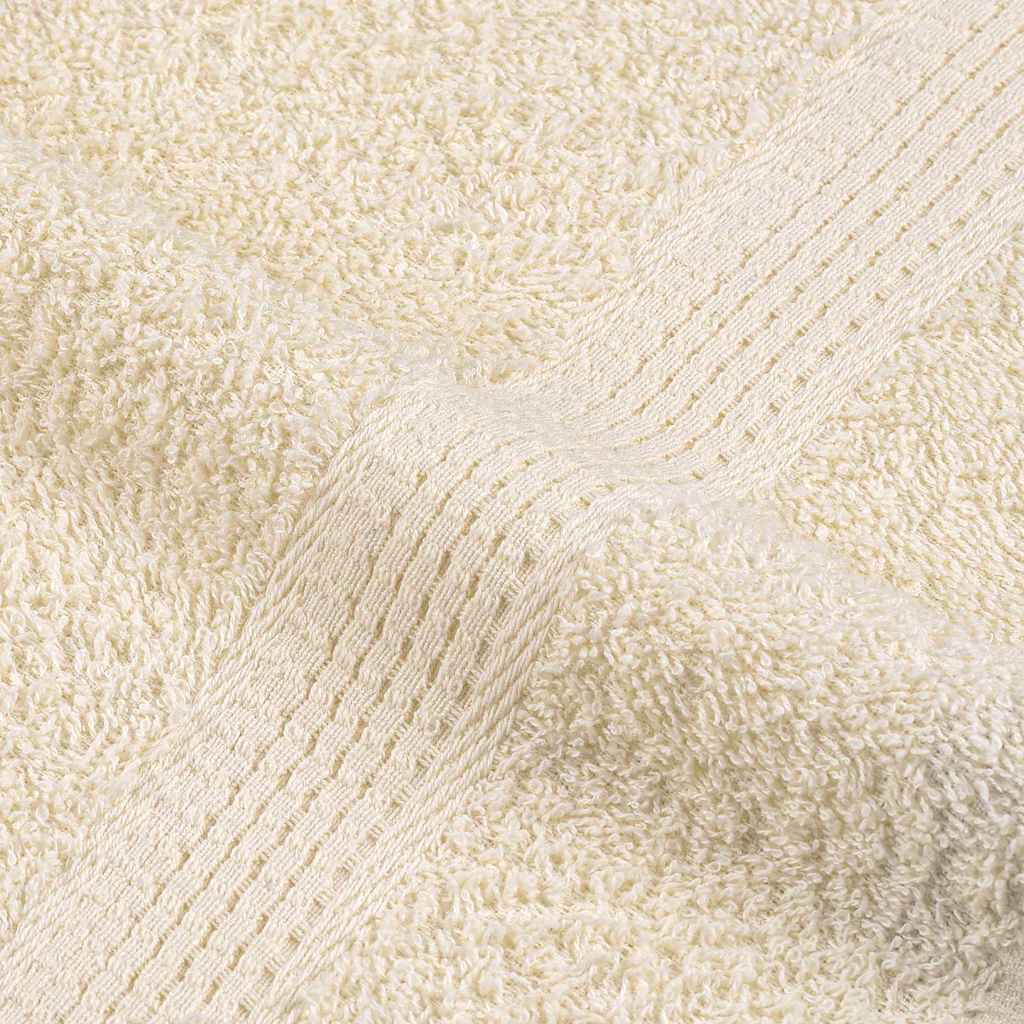 vidaXL Shower Towels "FROGN" 2 pcs Cream 70x140 cm 360 gsm
