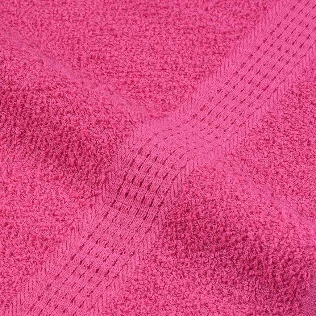 vidaXL Sauna Towels "FROGN" 10 pcs Pink 80x200 cm 360 gsm