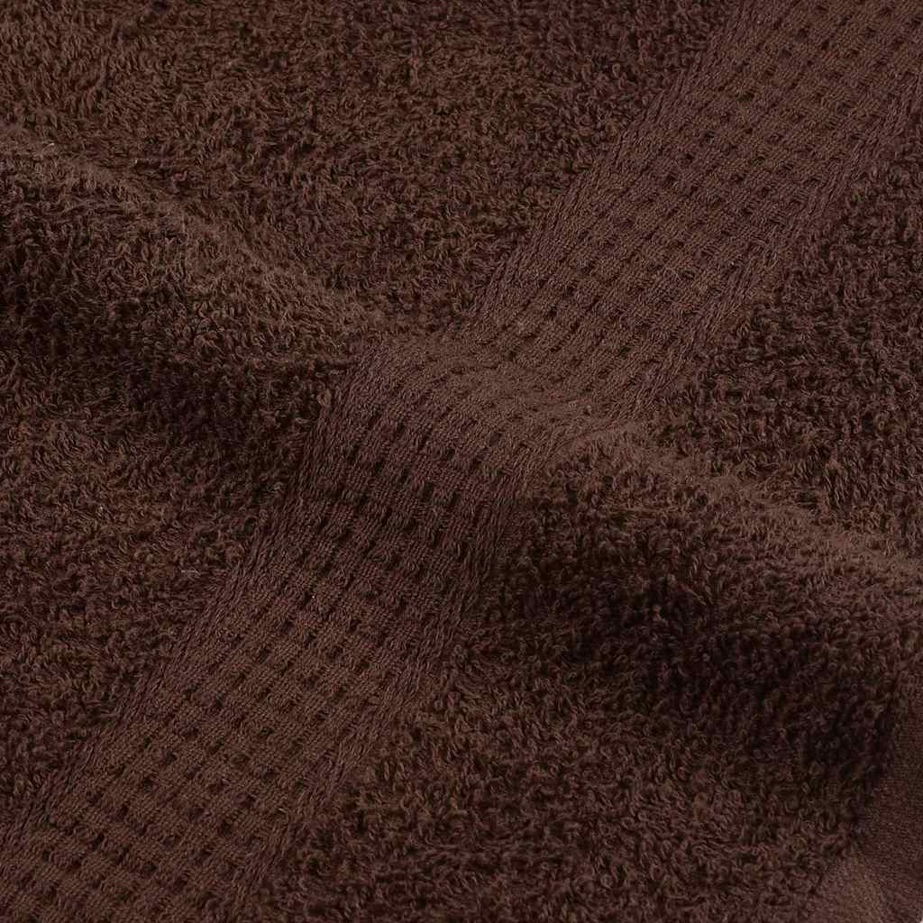 vidaXL 8 Piece Towel Set "FROGN" Brown 360 gsm