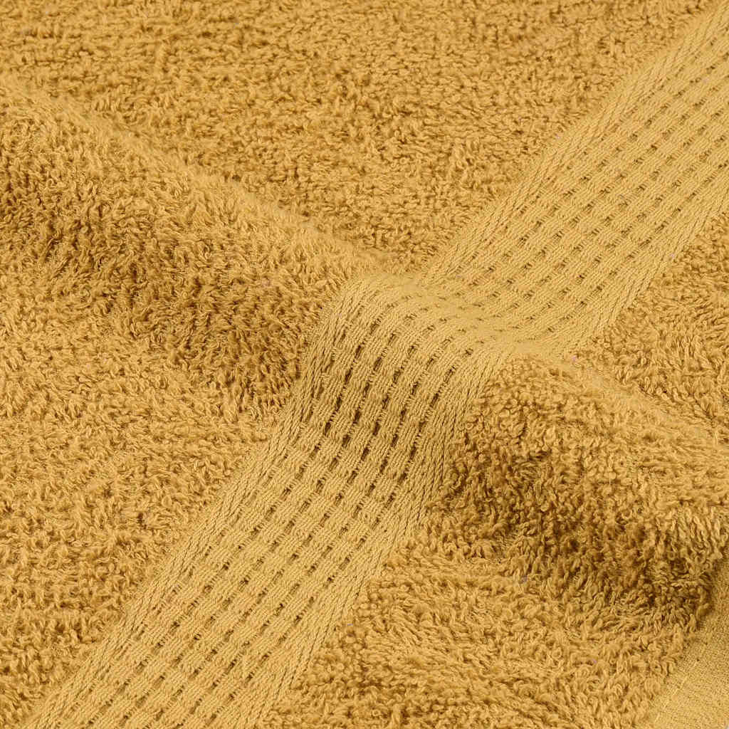 vidaXL 8 Piece Towel Set "FROGN" Gold 360 gsm