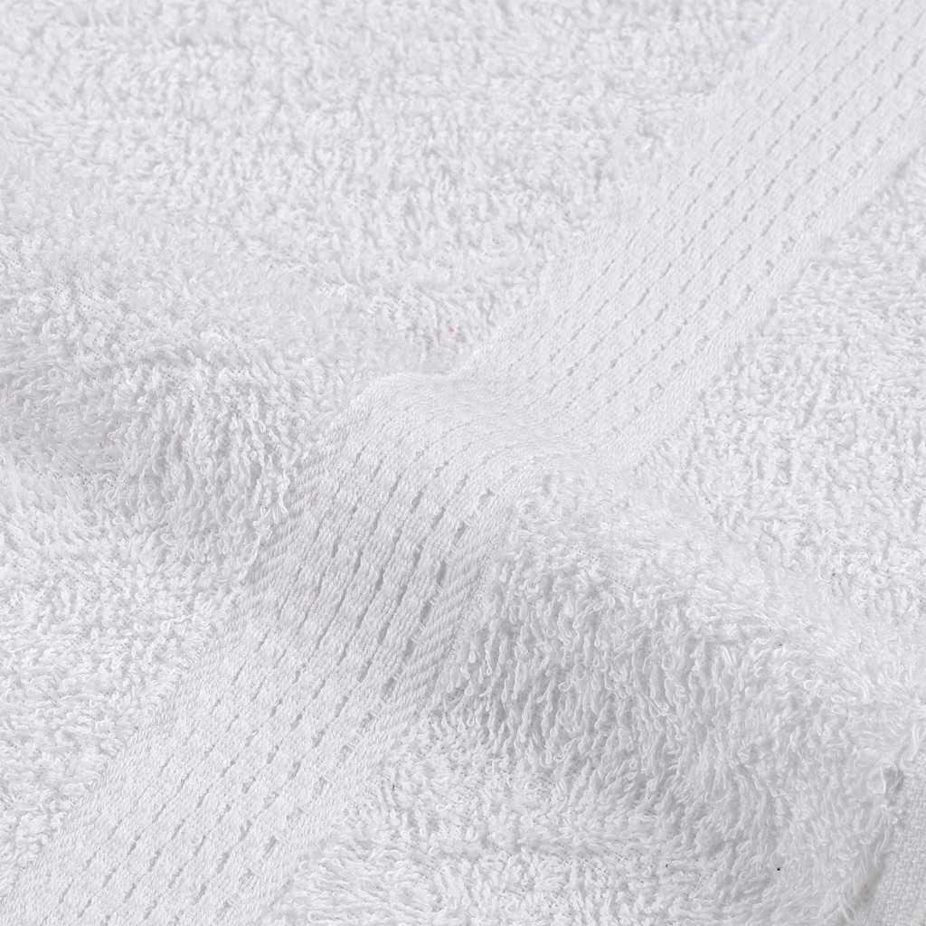 vidaXL 6 Piece Towel Set "FROGN" White 360 gsm