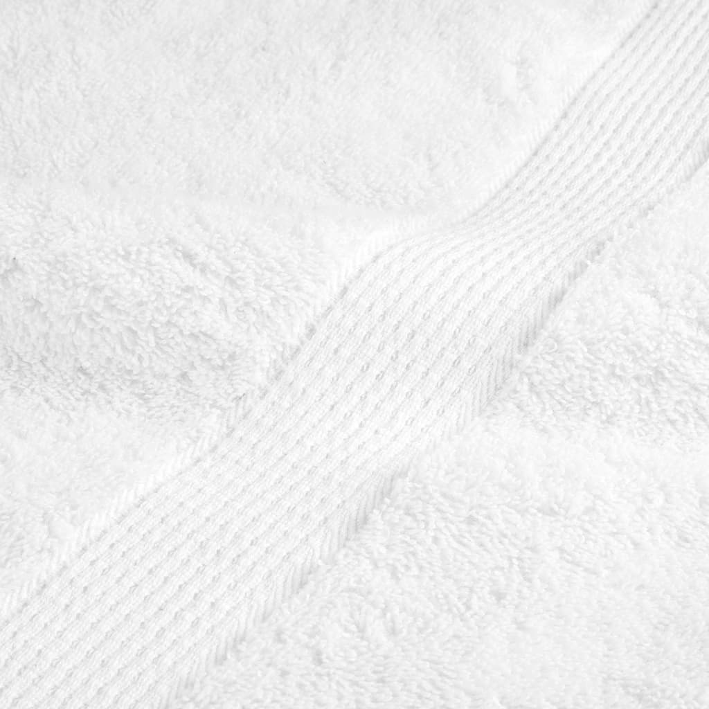 vidaXL Premium Wash Towels "SOLUND" 4 pcs White 30x30 cm 600 gsm