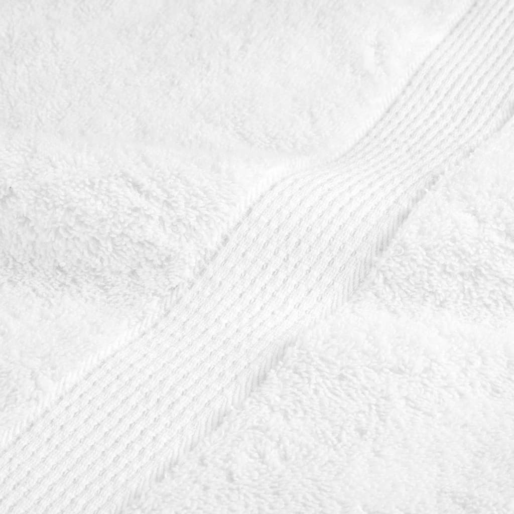 vidaXL Premium Towels "SOLUND" 2 pcs White 100x200 cm 600 gsm