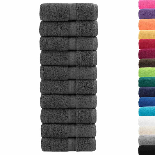 vidaXL Premium Wash Towels "SOLUND" 50 pcs Anthracite 30x30 cm 600 gsm