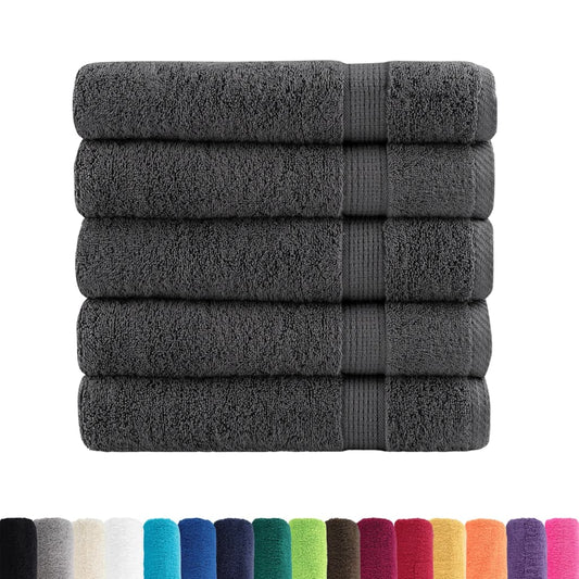 vidaXL Premium Shower Towels SOLUND 25 pcs Anthracite 70x140cm 600 gsm