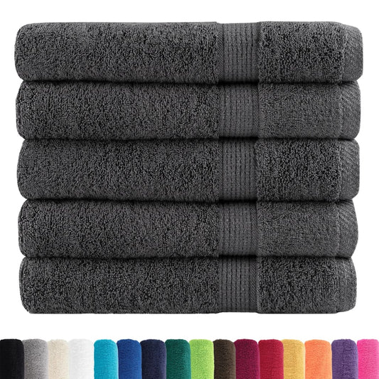 vidaXL Premium Sauna Towels SOLUND 50 pcs Anthracite 80x200 cm 600 gsm