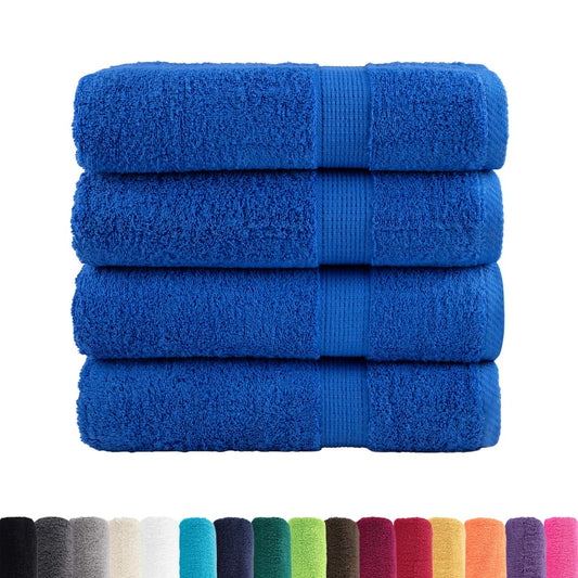vidaXL Premium Shower Towels "SOLUND" 4 pcs Blue 70x140 cm 600 gsm