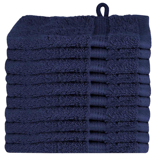 vidaXL Guest Towel SOLUND 10 pcs Navy Blue 15 x 21 cm 550 gsm