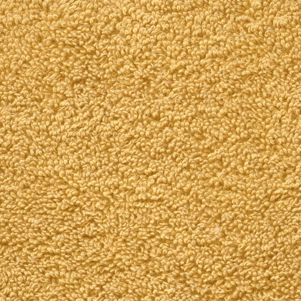 vidaXL Premium Hand Towels "SOLUND" 2 pcs Gold 50x100 cm 600 gsm