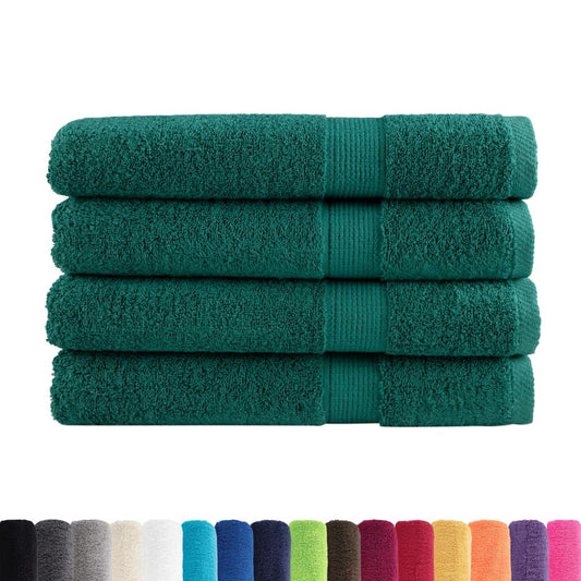 vidaXL Premium Sauna Towels SOLUND 4 pcs Green 80x200 cm 600 gsm