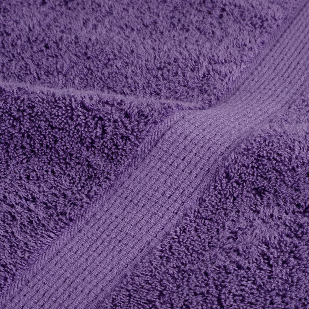vidaXL Premium Towels SOLUND 2 pcs Purple 100x200 cm 600 gsm