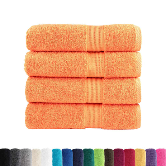 vidaXL Premium Shower Towels SOLUND 4 pcs Orange 70x140 cm 600 gsm