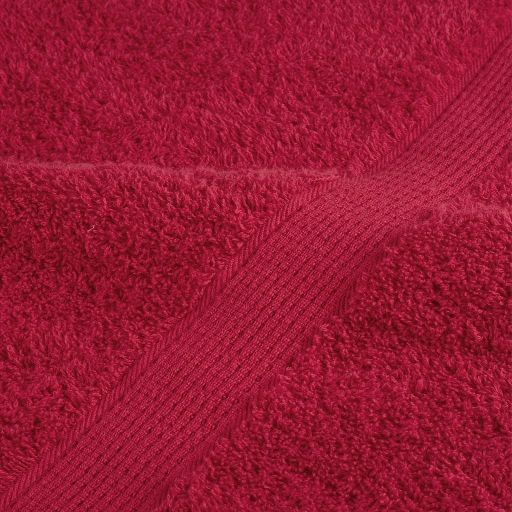 vidaXL Premium Bath Towels "SOLUND" 10 pcs Red 100x150 cm 600 gsm