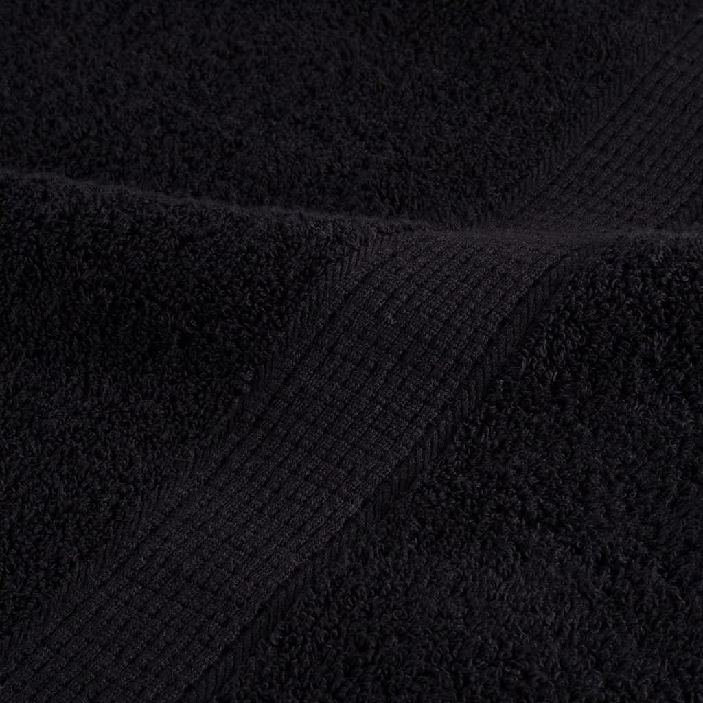 vidaXL Premium Shower Towels SOLUND 4 pcs Black 70x140 cm 600 gsm