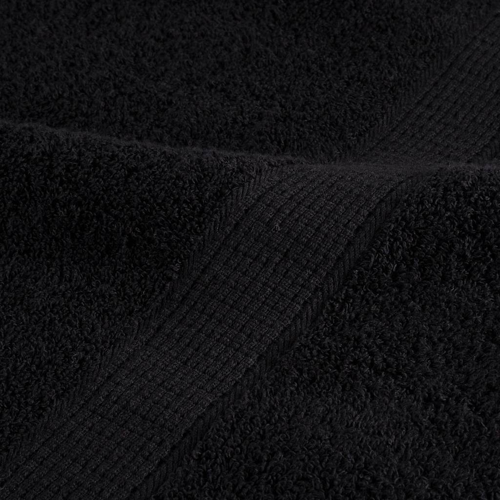 vidaXL Premium Towels SOLUND 2 pcs Black 100x200 cm 600 gsm