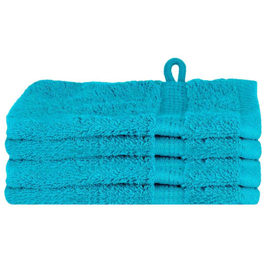 vidaXL Guest Towel SOLUND 4 pcs Turquiose 15 x 21 cm 550 gsm