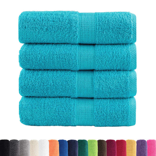 vidaXL Premium Wash Towels SOLUND 4 pcs Turquoise 30x30 cm 600 gsm