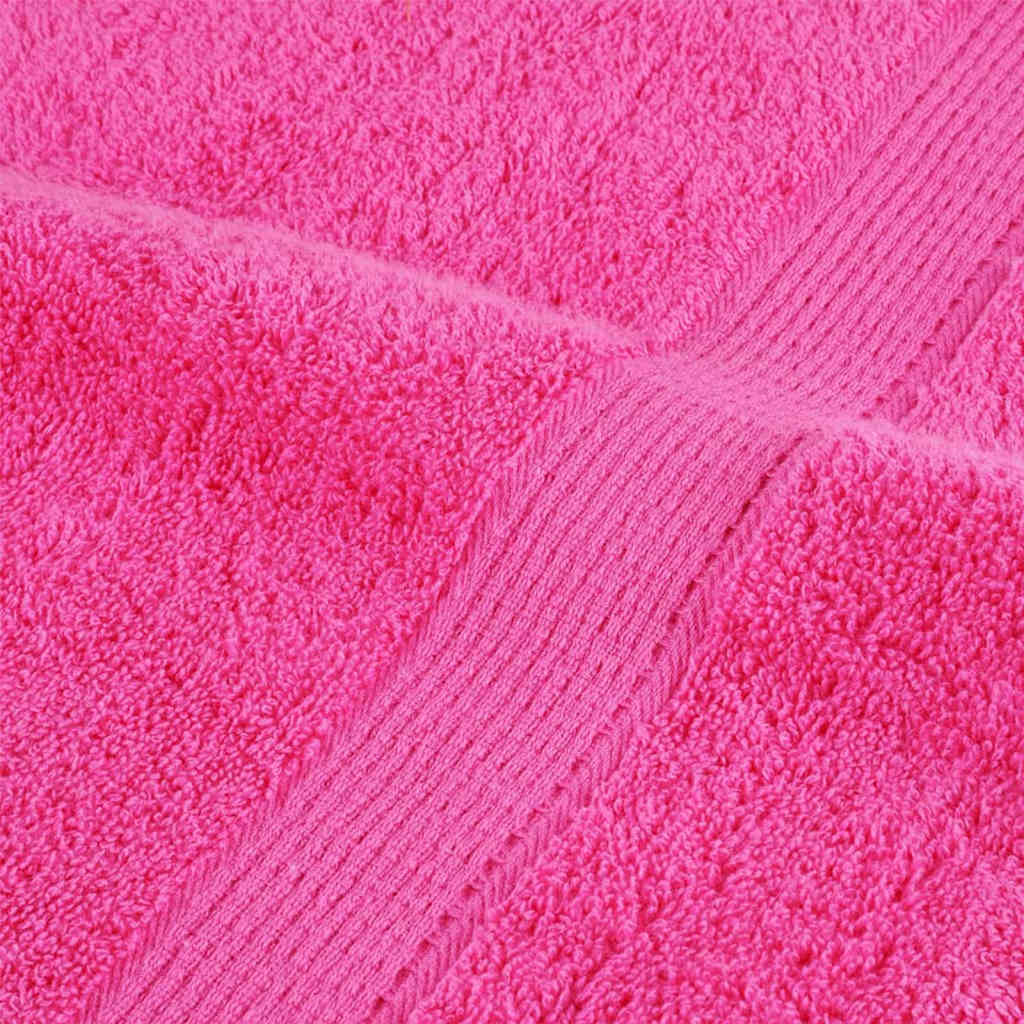 vidaXL Guest Towel SOLUND 10 pcs Pink 15 x 21 cm 550 gsm