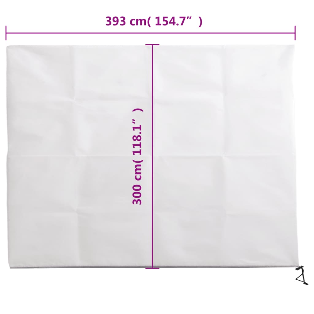 vidaXL Plant Fleece Cover with Zip 70 g/m² 3,93x3 m