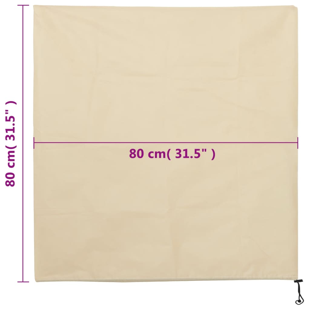 vidaXL Plant Fleece Covers with Drawstring 4 pcs 70 g/m² 0,8x0,8 m