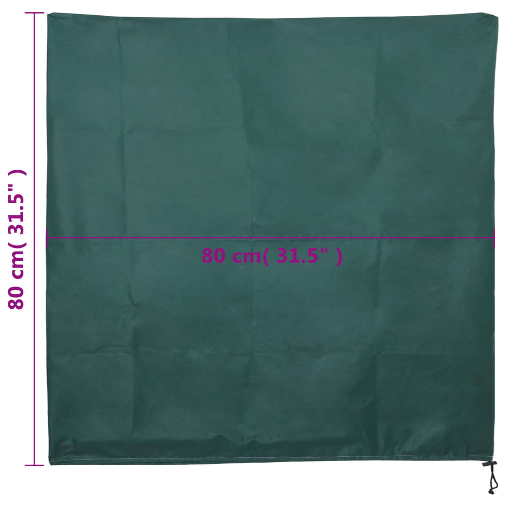 vidaXL Plant Fleece Covers with Drawstring 4 pcs 70 g/m² 0,8x0,8 m