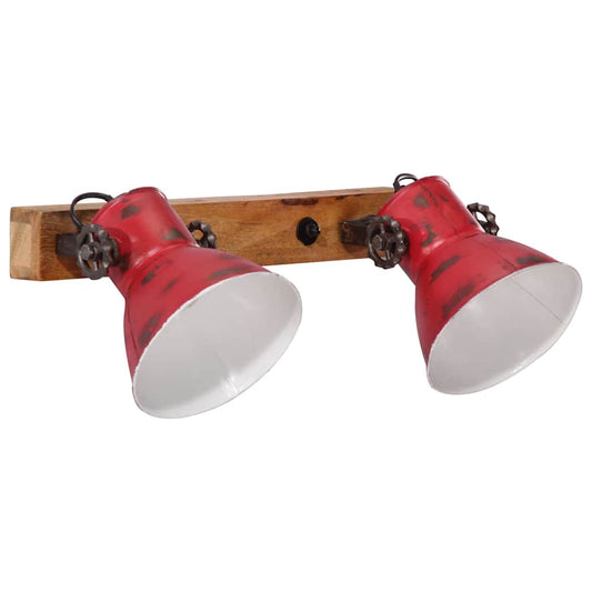 vidaXL Wall Lamp 25 W Distressed Red 45x25 cm E27