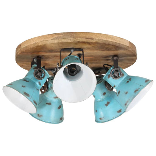 vidaXL Ceiling Lamp 25 W Distressed Blue 50x50x25 cm E27