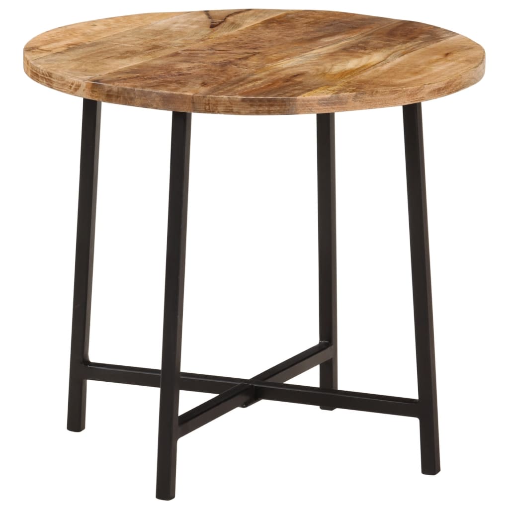 vidaXL Coffee Table | Natural Wood | Solid Mango Wood and Iron | Medium