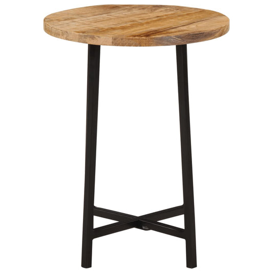 vidaXL Coffee Table 35x35x45 cm Solid Wood Mango and Iron