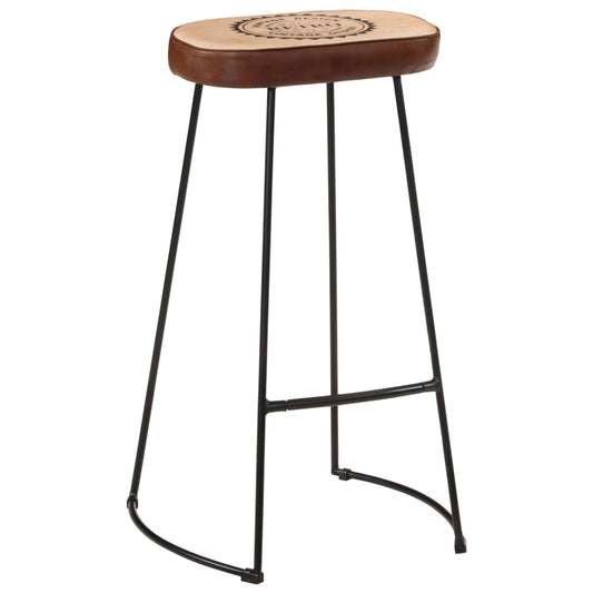 vidaXL Bar Stools 2 pcs Dark Brown 44x37,5x78 cm