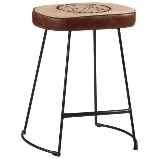 vidaXL Bar Stools 2 pcs Dark Brown 40x29,5x53 cm