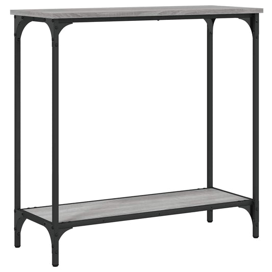vidaXL Console Table Grey Sonoma 75x30,5x75 cm Engineered Wood