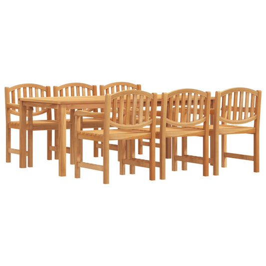 vidaXL 7 Piece Garden Dining Set Solid Wood Teak