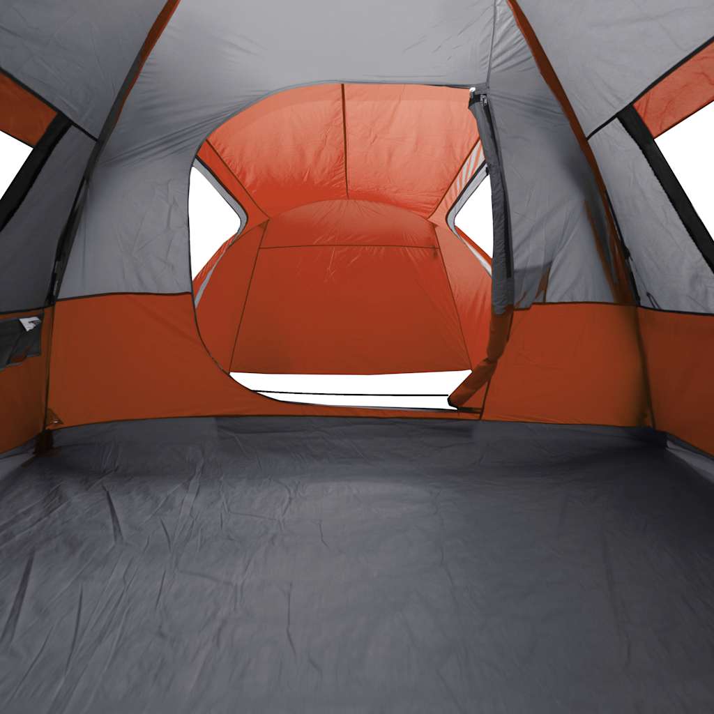 vidaXL Family Tent Dome 6-Person Orange Waterproof