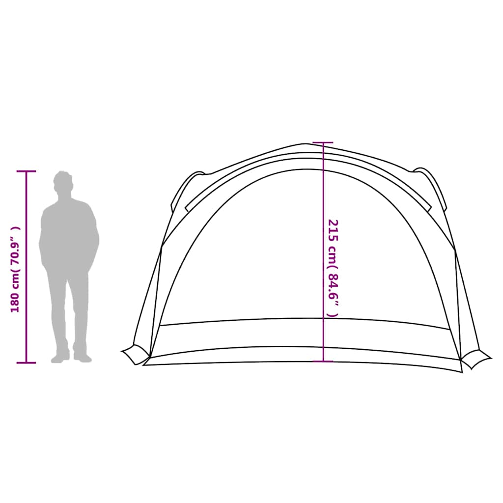 vidaXL Party Tent Blue Waterproof