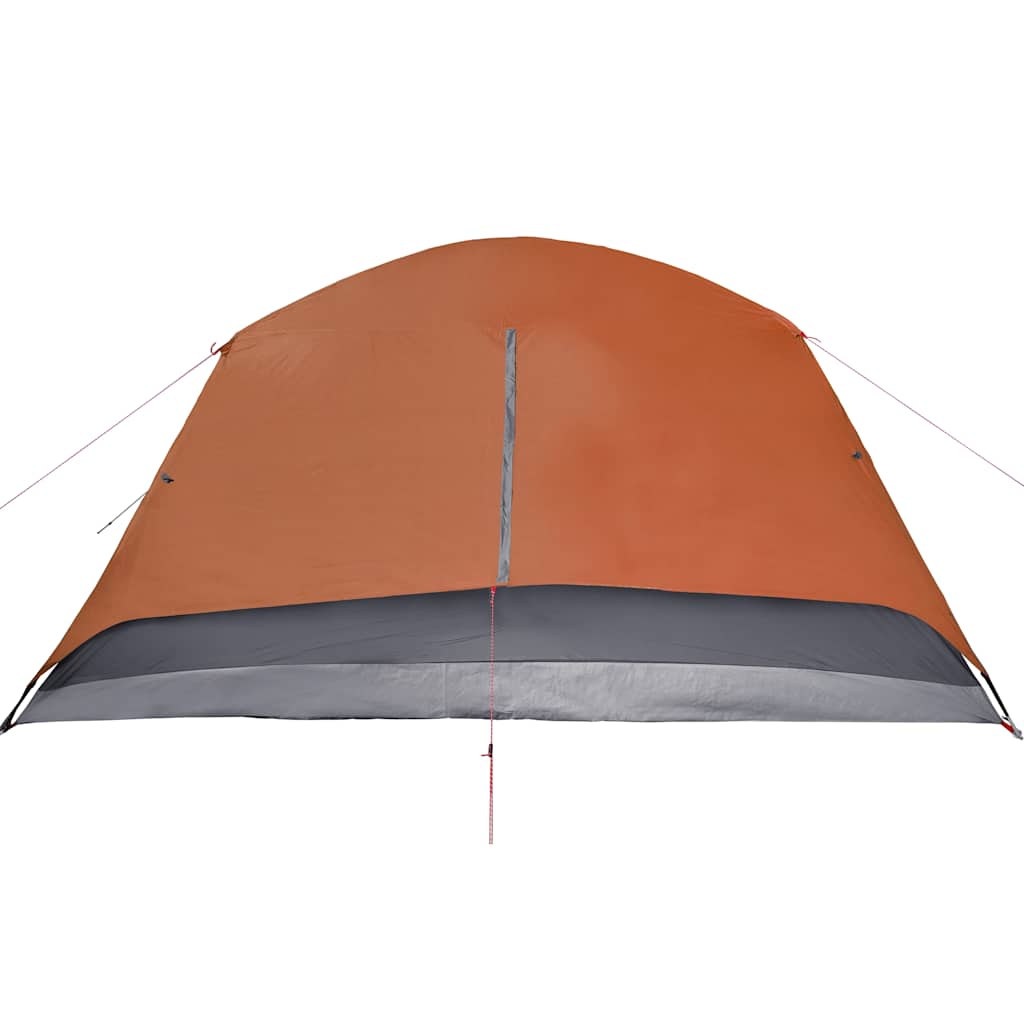 vidaXL Family Tent with Porch 6-Person Orange Waterproof