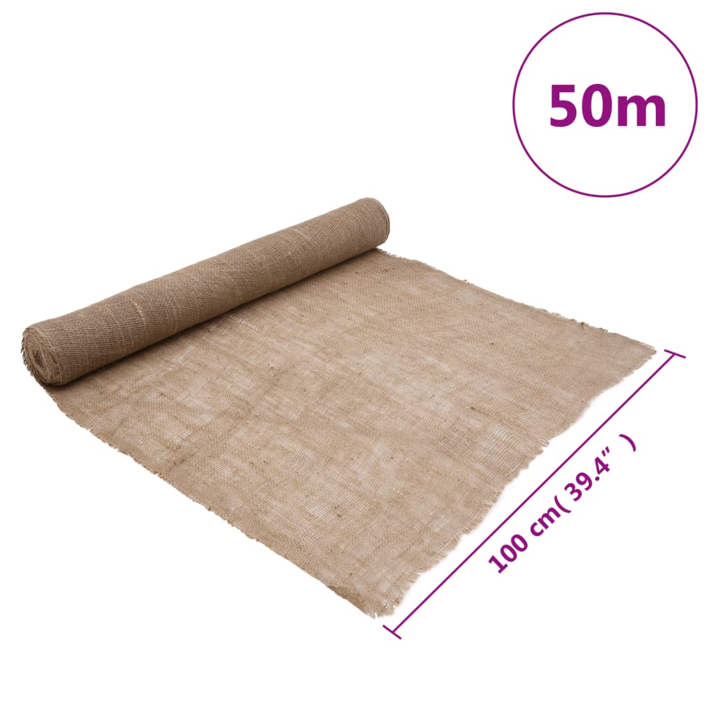 vidaXL Jute Rolls 2 pcs 1x50 m 100% Jute 200 gsm