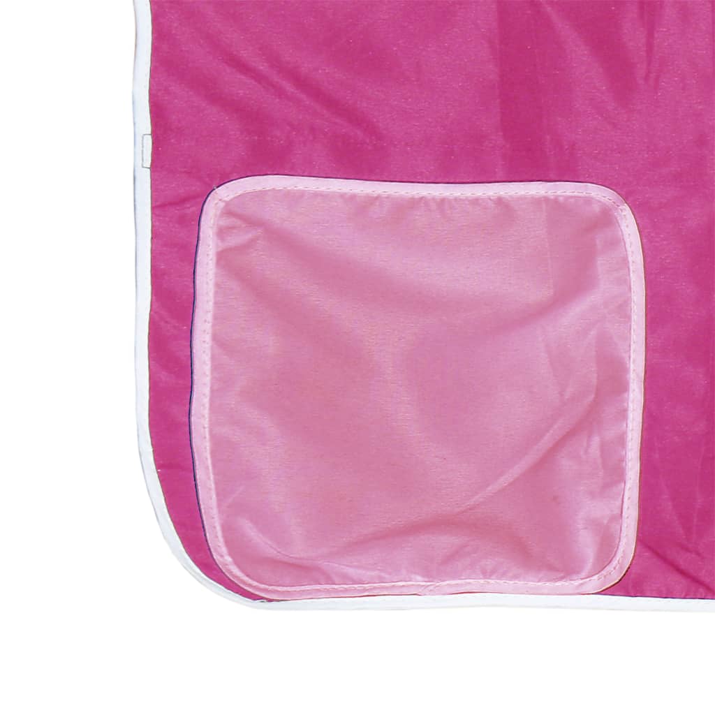 vidaXL Curtains for Loft Bed with Tunnel Pink Polyester
