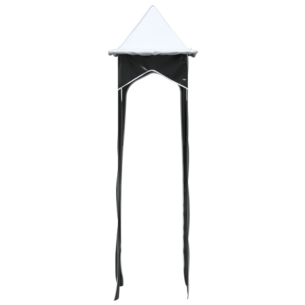 vidaXL Curtains for Loft Bed with Tunnel and Tower White and Black