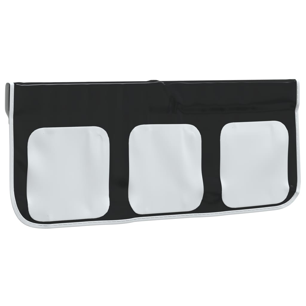 vidaXL Curtains for Loft Bed with Tunnel and Tower White and Black