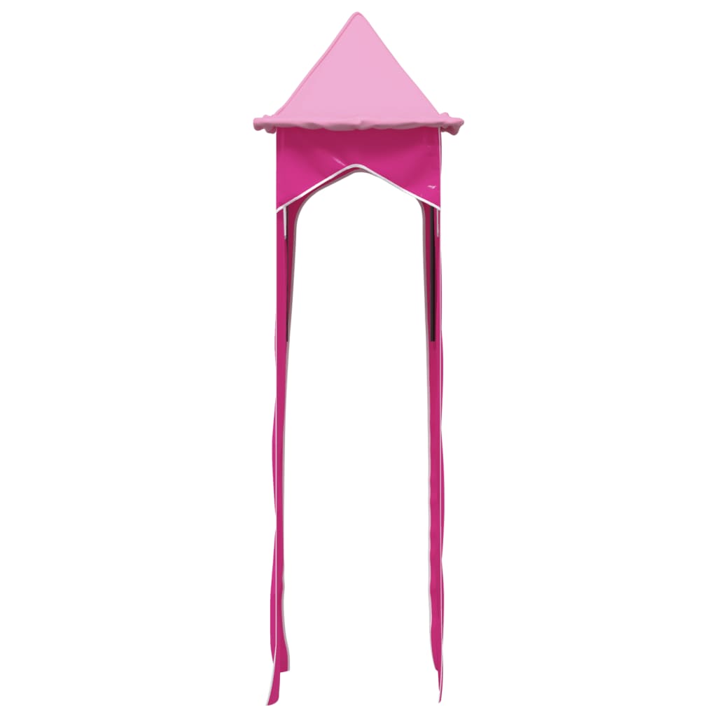 vidaXL Curtains for Loft Bed with Tower Pink Polyester