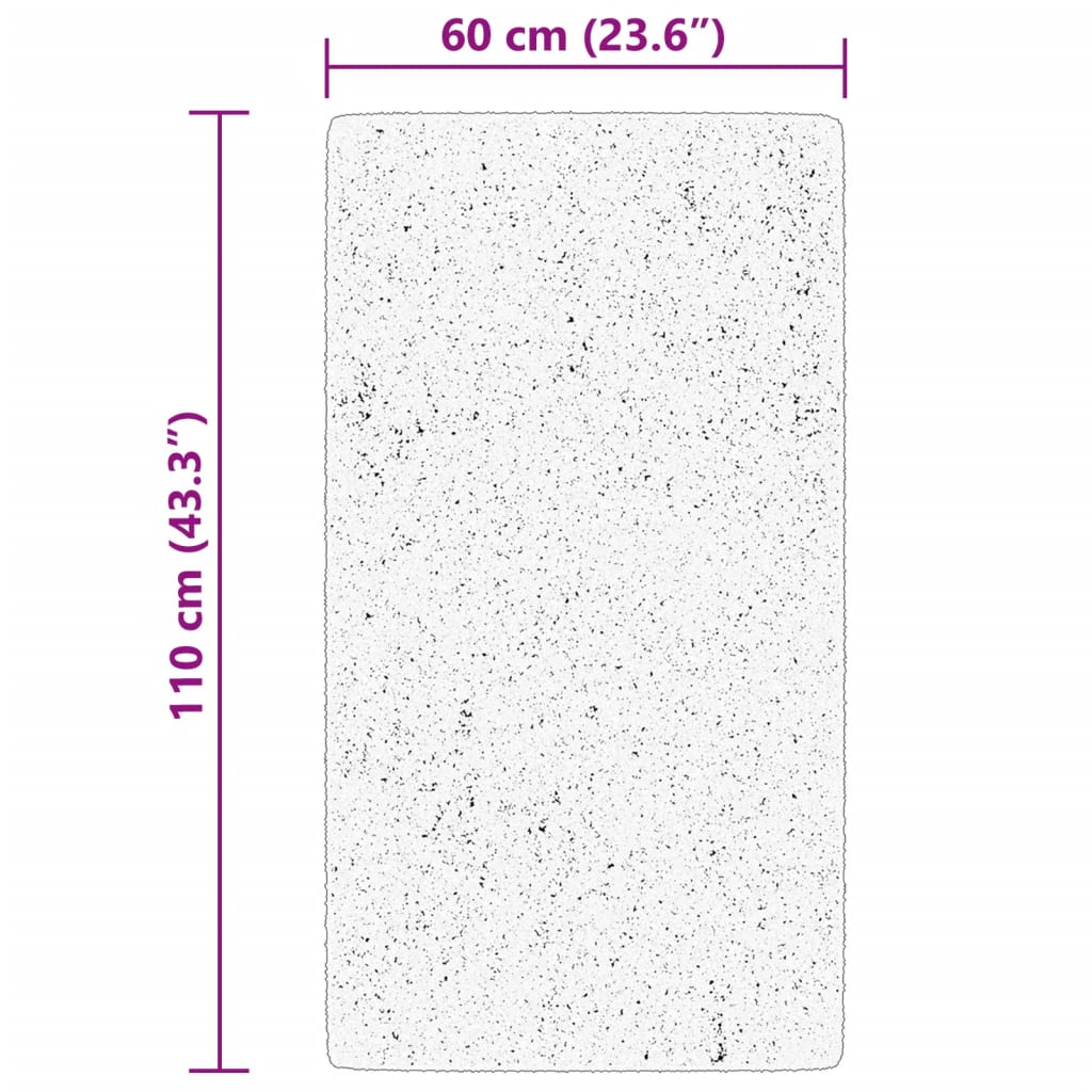 vidaXL Rug HUARTE Short Pile Soft and Washable Beige 60x110 cm