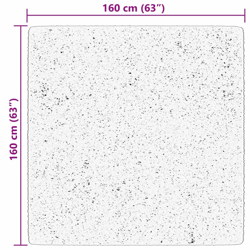 vidaXL Rug HUARTE Short Pile Soft and Washable Beige 160x160 cm