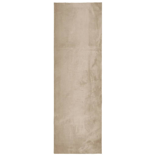 vidaXL Rug HUARTE Short Pile Soft and Washable Sand 80x250 cm